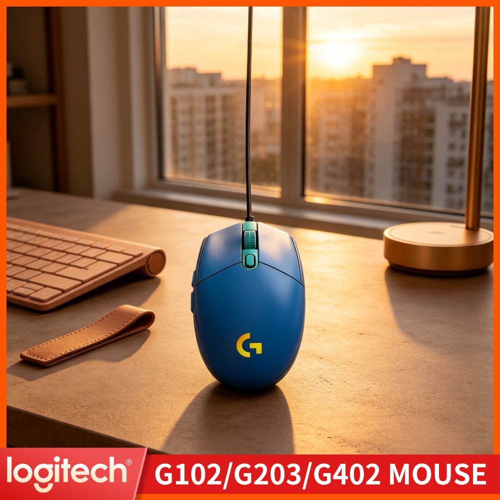 Logitech Mouse G203 - Przewodowa mysz gamingowa Logitech G203 z