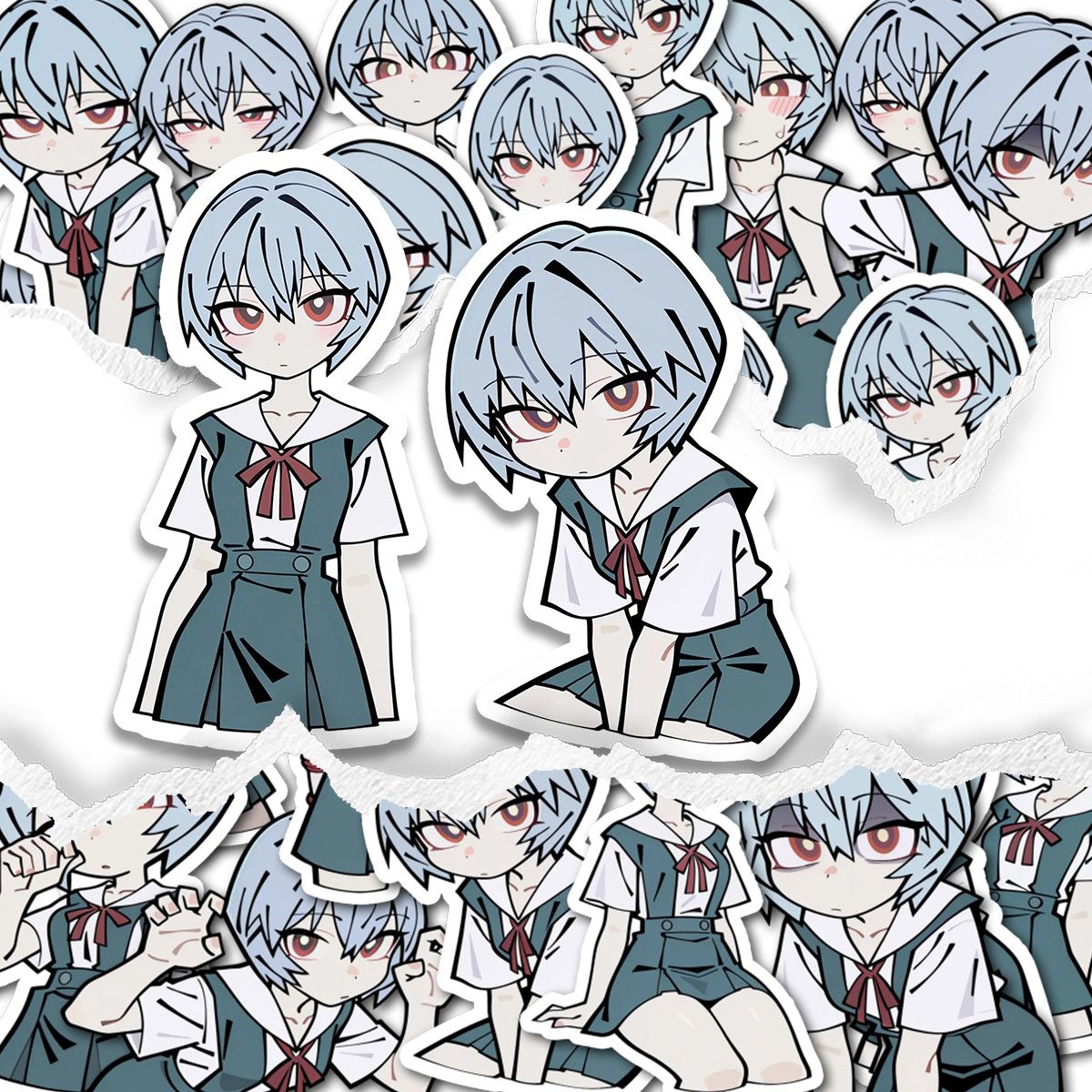 Laptop Accessories Toys - Nowe naklejki Neon Genesis Evangelion Ayanami