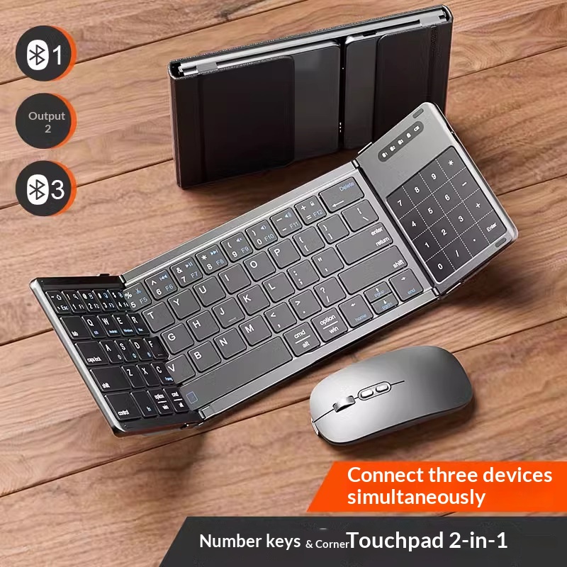 Laptop Accessories Toys - Bezprzewodowa klawiatura Bluetooth Mengzu Tri Fold