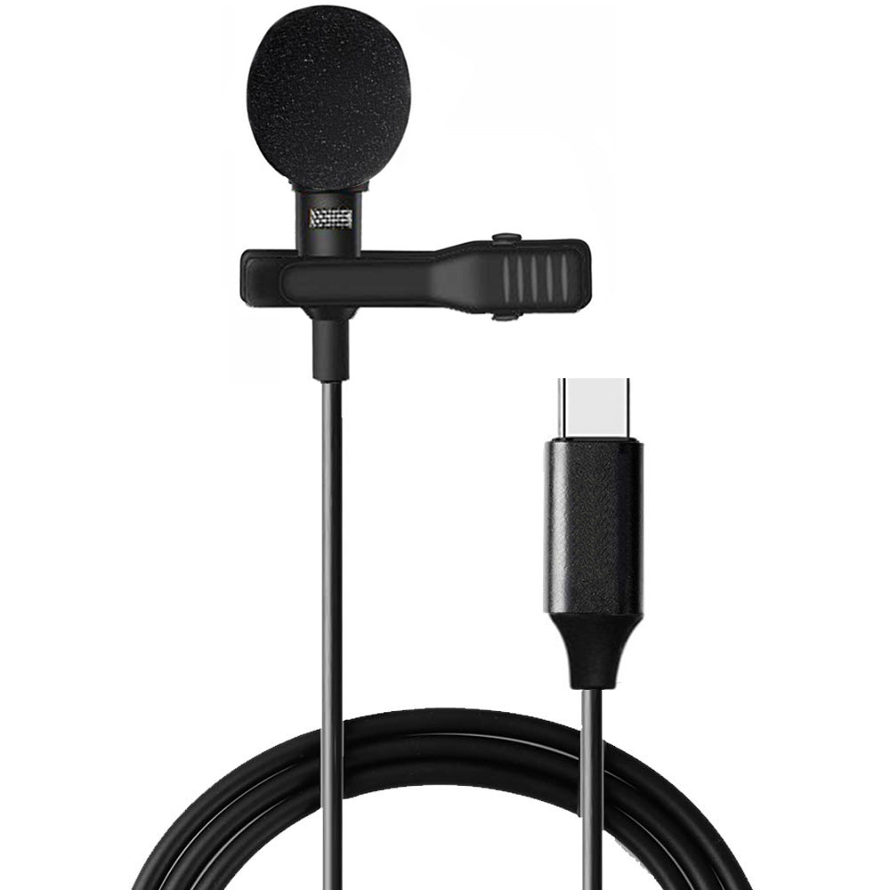Laptop Accessories Online - Mini przenośny mikrofon pojemnościowy Clip-on Lapel