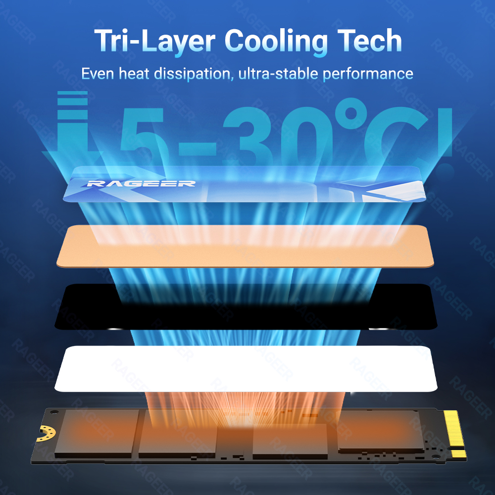 RAGEER M.2 2280 SSD Cooler - K – Laptop Accessories Cooling Pad recenzja i cena