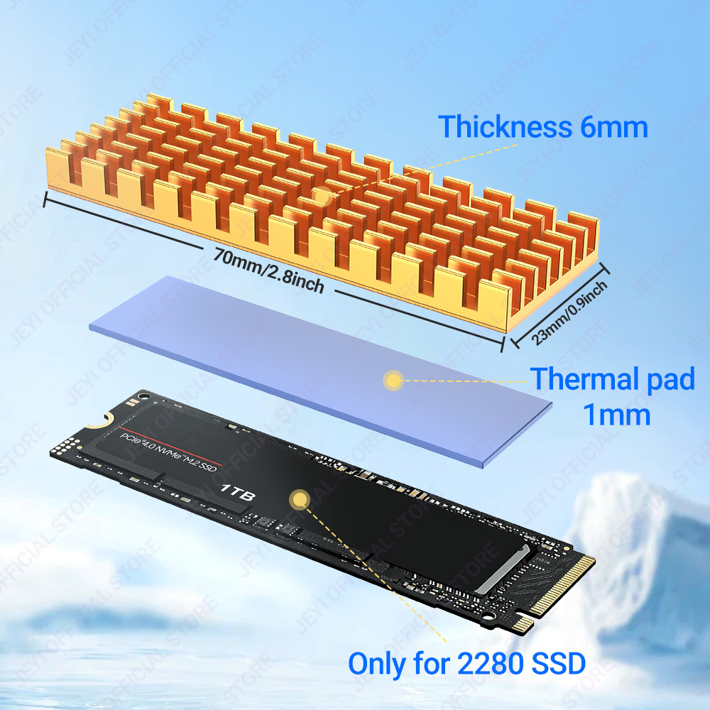 JEYI M.2 SSD Radiator Aluminio – Laptop Accessories Cooling Pad recenzja i cena